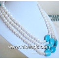 fashion turquoise costume jewelry with pearls TQN0069